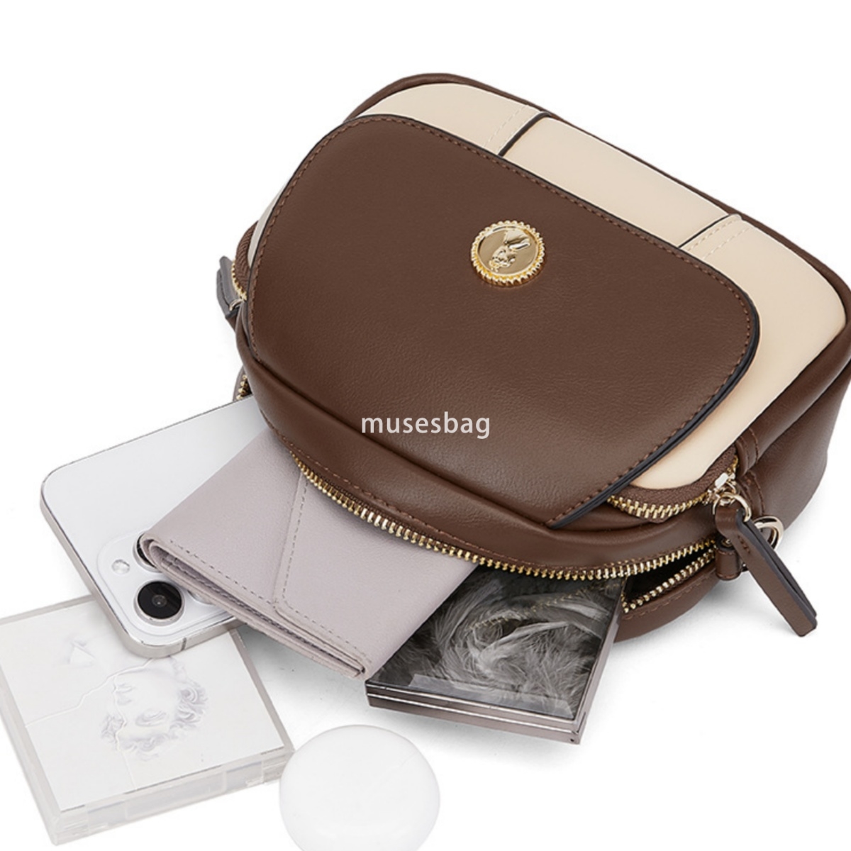New hot selling street trend daily matching bags fashionable and versatile large capacity mailman bags small round bags single shoulder bags, crossbod