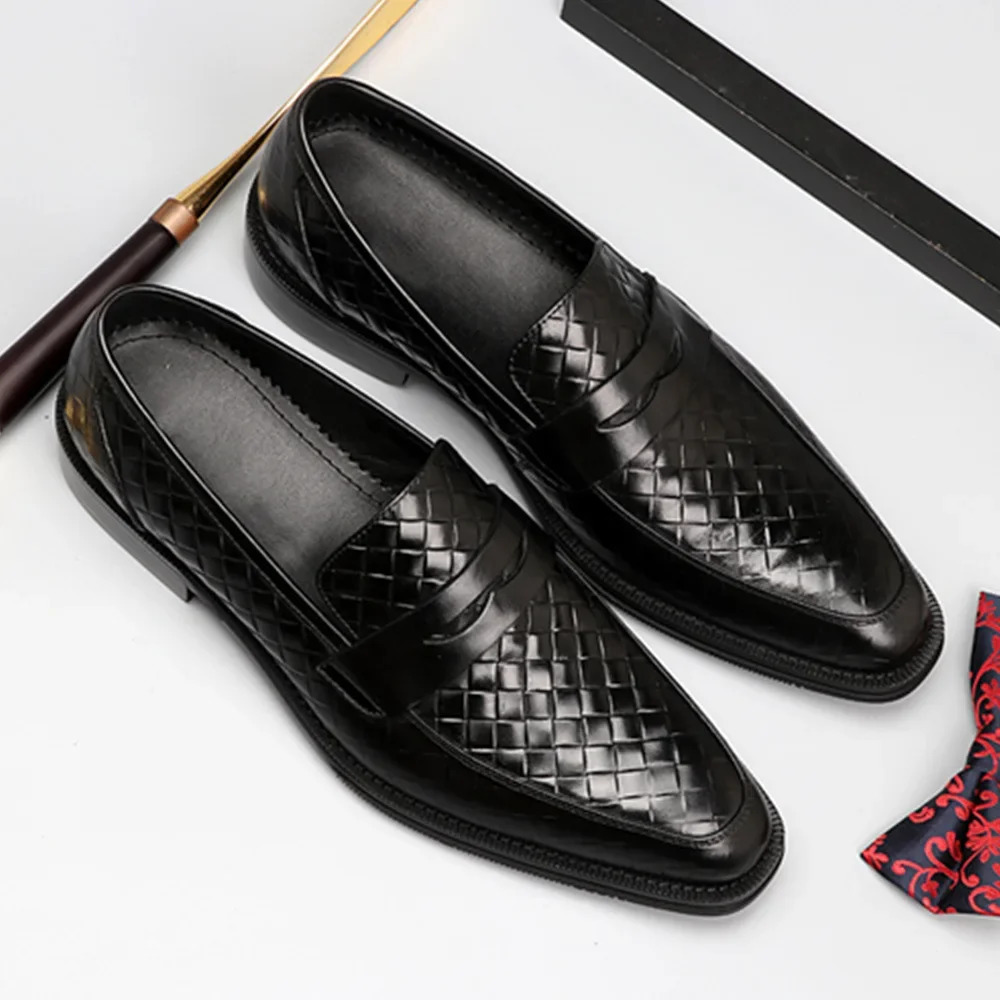 Tassels Mens Dress Shoes Leather Loafers Men Breathable Formal Wedding Herren Schuhe Zapatos De Hombre 240618