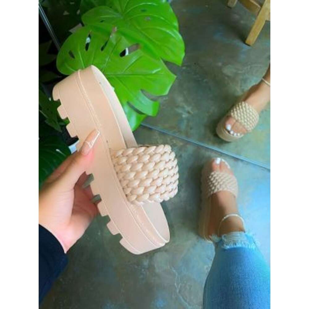 New Design Big Size Platform Sandal Summer Slides Slippers Women
