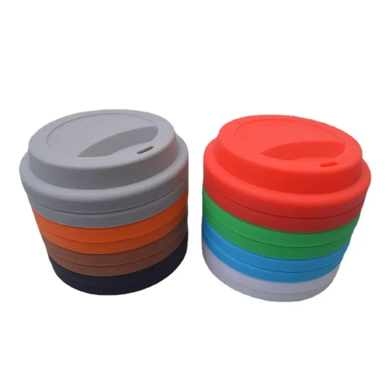 Silicone Cup Lids 9cm Anti Dust Spill Proof Food Grade Coffee Mug Milk Tea Cups Cover Seal Lids HJ6.18