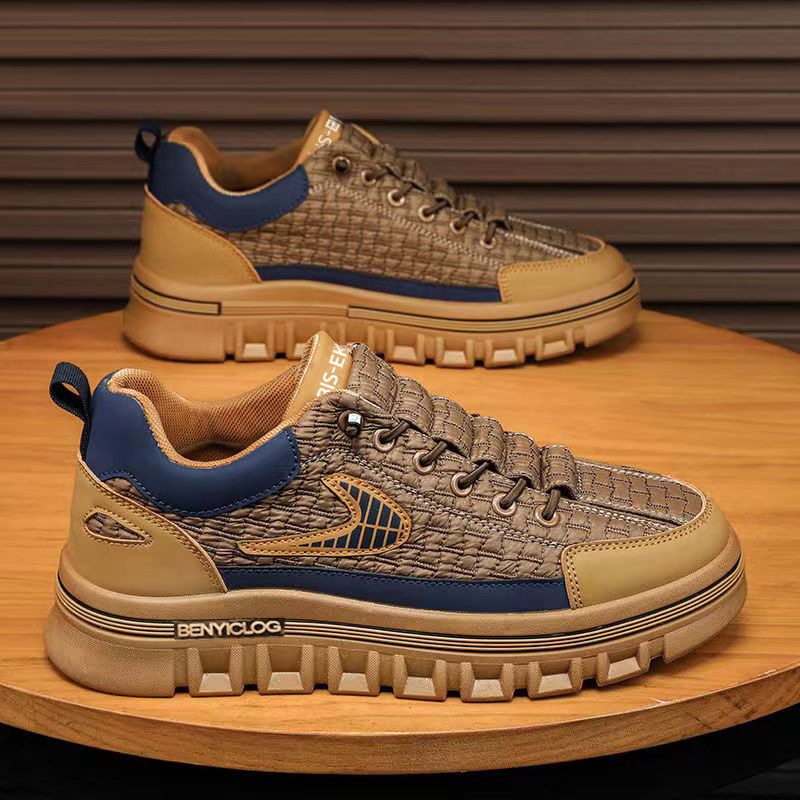 Mens shoes spring casual shoes versatile board shoes trendy sports shoes dad shoes lightweight 02