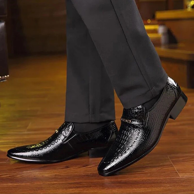 Men Winter Boots Casual Leather Formal All-match Breathable Low-top Sneakers Black British Style Business Summer The Listing 240618