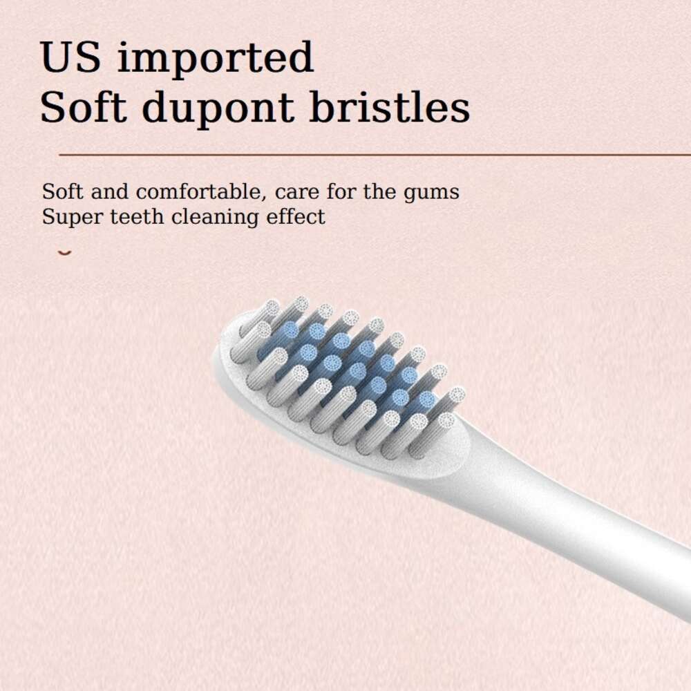 6 Modes Sonic Electric Toothbrush USB Rechargeable Adult Tooth IPX7 Waterproof Timer + Teeth Whitening Cleaning Brush Head F618-16