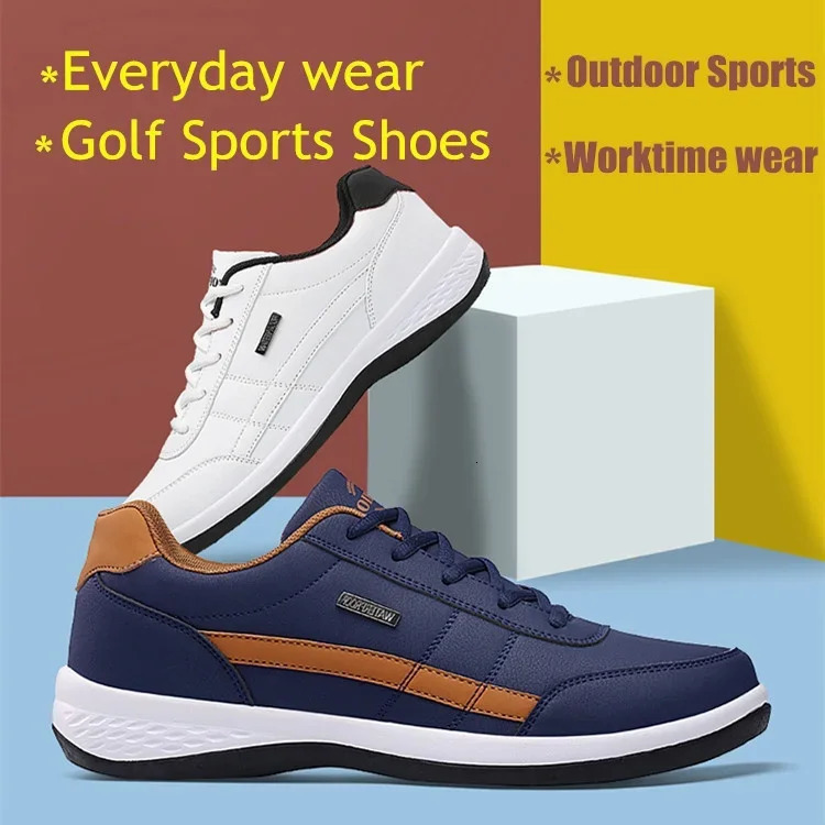 Golf Shoes Light Mens Casual Sports Shoes Breathable Waterproof Anti-slip Shoes Outdoor Mens Size 38-48 240618