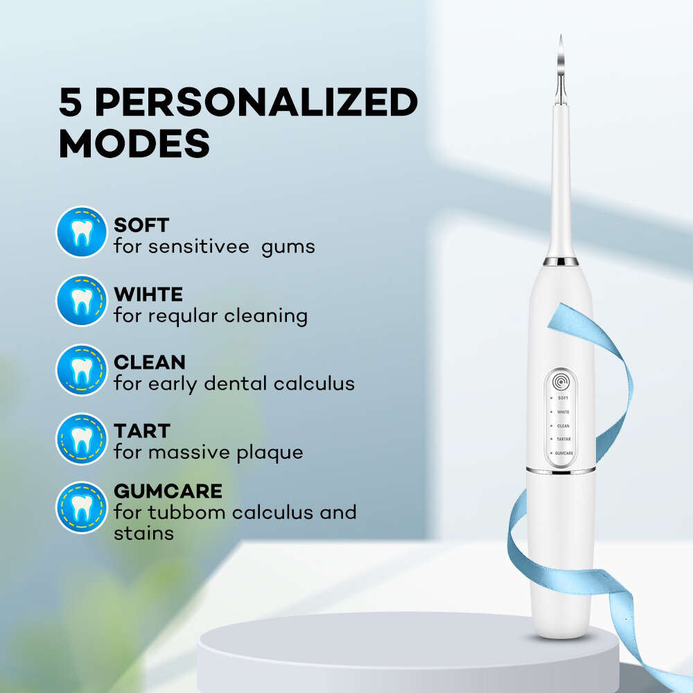 Electric Toothbrush 5 Gear Modes Wireless Plaque Organic Whitening Kit Calculus Scaler Dental Mirror for Teeth F618-30