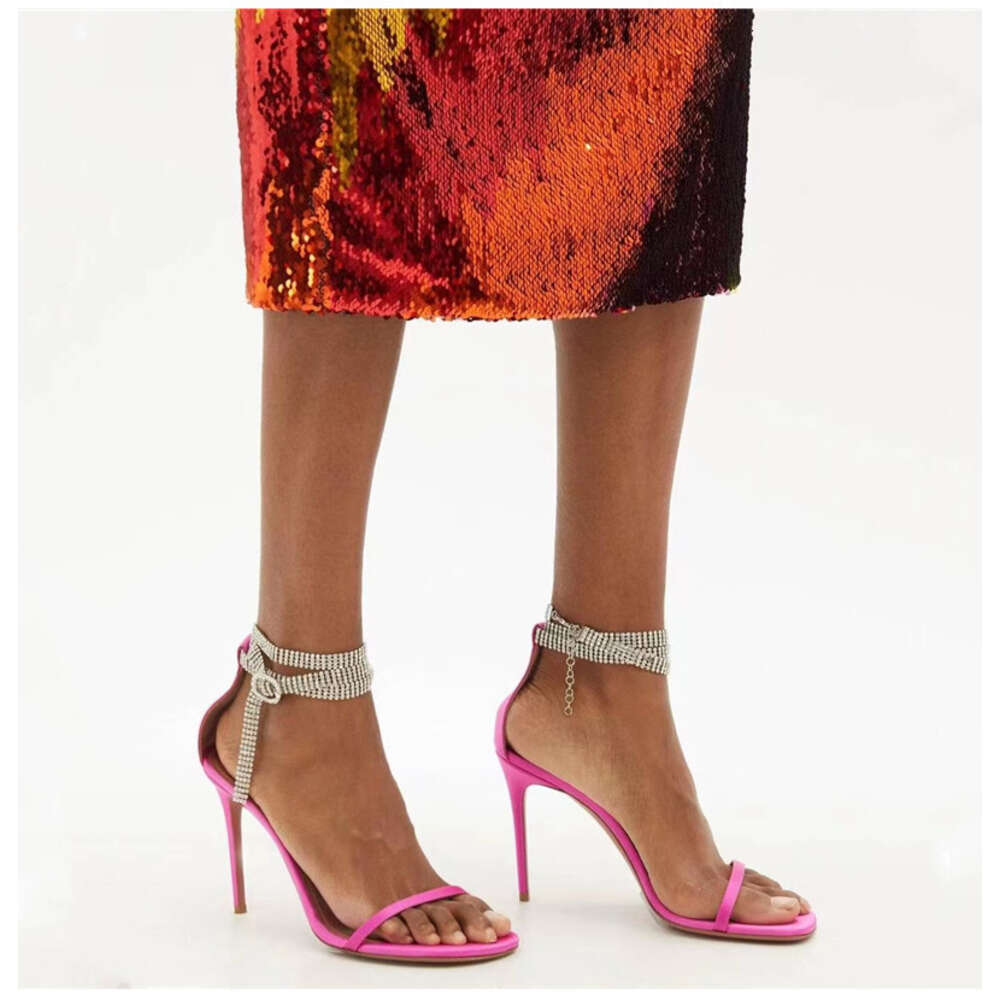 Clearance Rhinestones Transparent PVC Quality Women Pumps Sandals Fashion Summer Stiletto High Heels Party Shoes