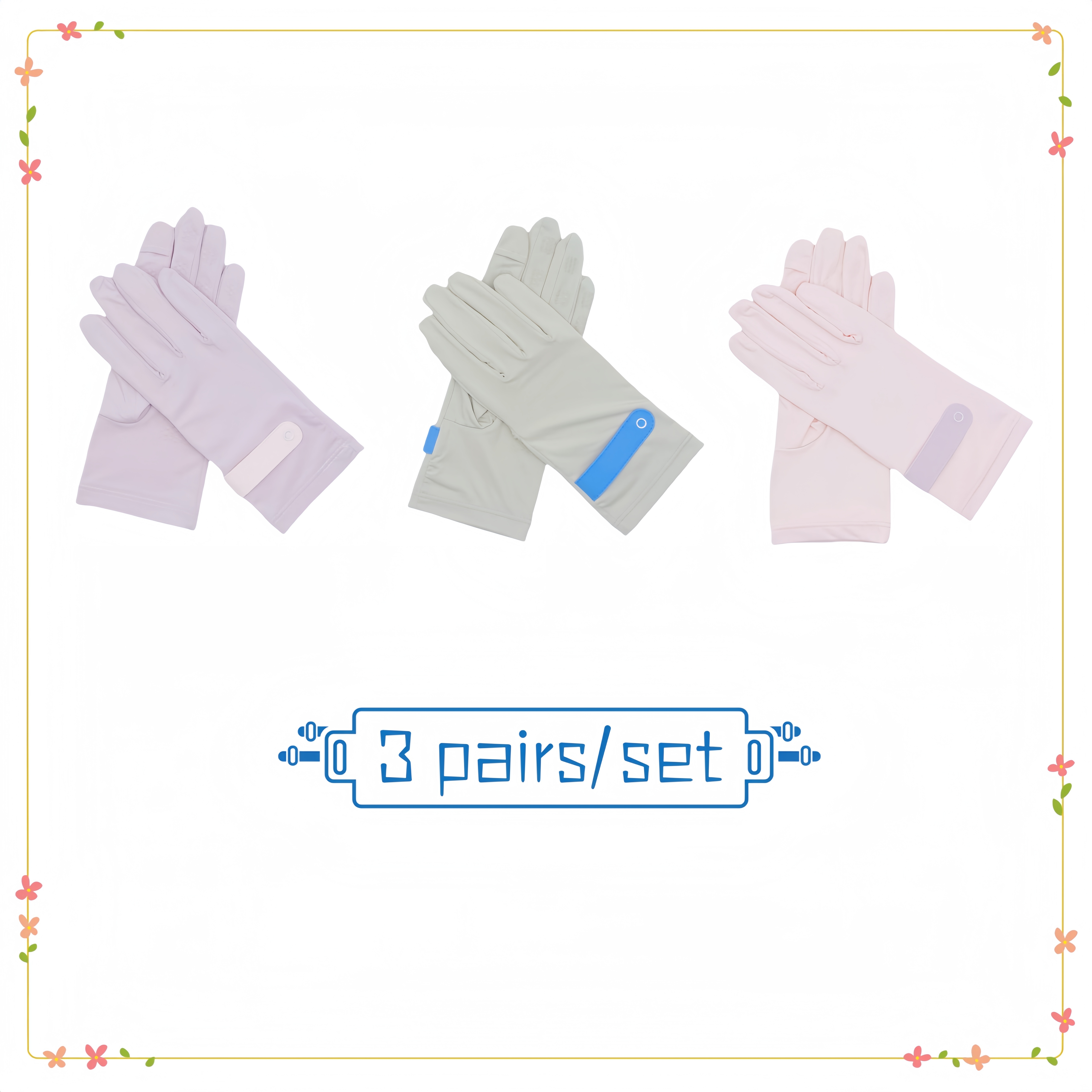 Summer Ice Silk Anti UV Riding Anti slip and Breathable Thin Gloves Leakage Finger Touch Screen