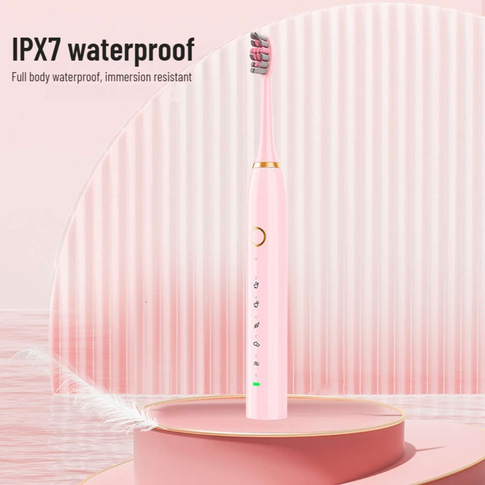 Electric wireless charging waterproof adult automatic ultrasonic toothbrush couple models F618-35