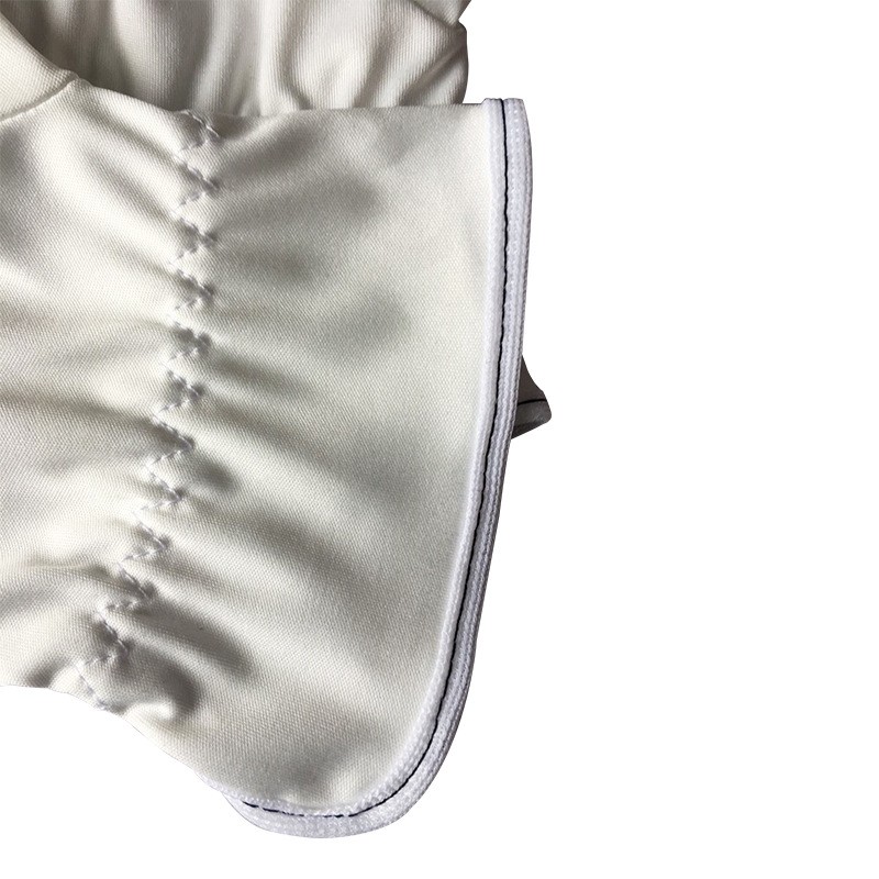 Single rib microfiber gloves, customizable