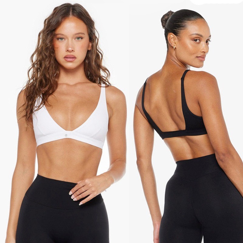 YOGA Bra Womens Sports Underwear Sportswear Hair Tight With Fine Belt Beauty Back Halter Shape Up Y-Strap Vest Removable Chest Pads Yoga Clothes Runni