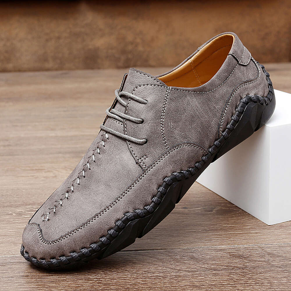 Men New Summer Leather Casual Fashion Soft Loafers Moccasins Breathable Slip On Driving Shoes Big Size Ddmysaturn