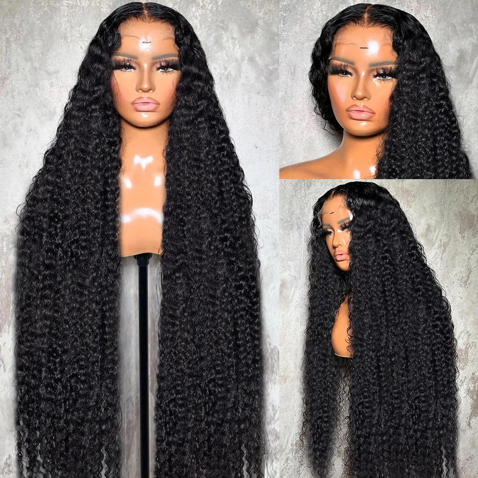 Free shipping 200 Density Human Hair Curly Wigs For women Deep 13x6 Hd Frontal 13x4 Water Wave Synthetic Lace Front Wig