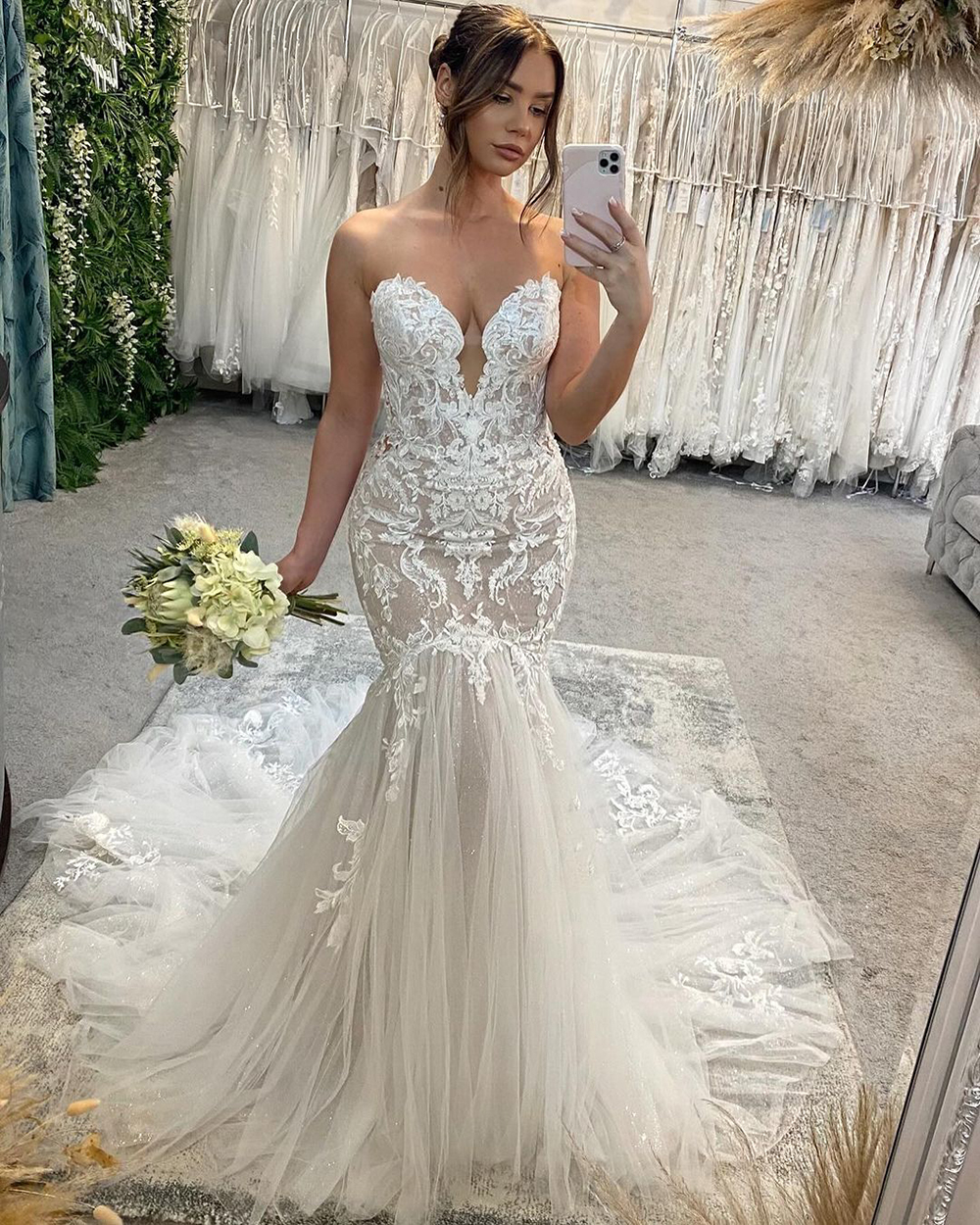 Mermaid Elegant Lace Wedding Dresses Sweetheart Vestidos De Novias 2024 Custom Made Country Bridal Gowns
