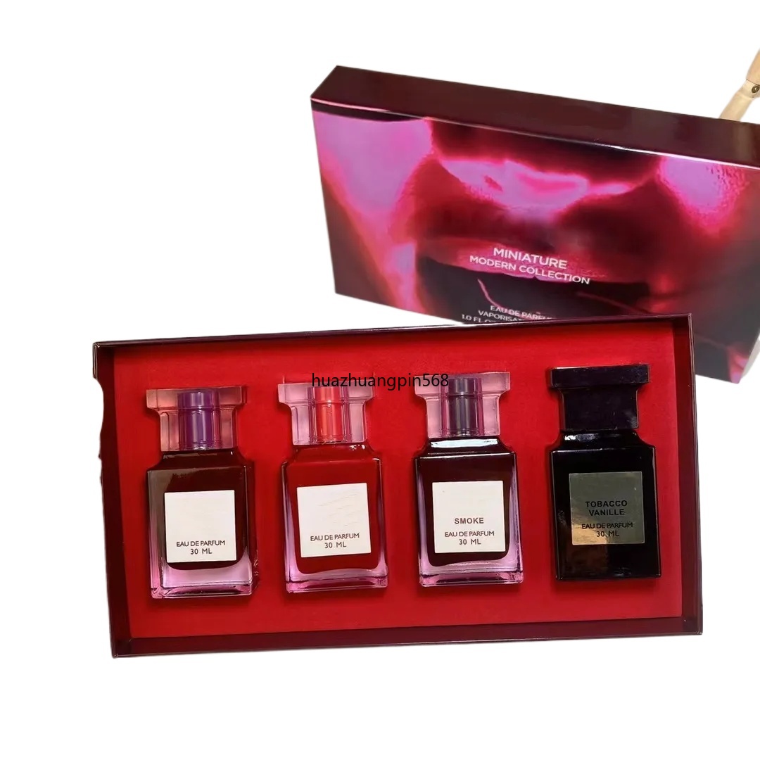 Brand Perfume Set Women Perfumes 30ml 4pcs Gift Set Eau De Parfum Long Lasting Fragrance 4 in 1 Cologne Parfum Kit Natural Spray