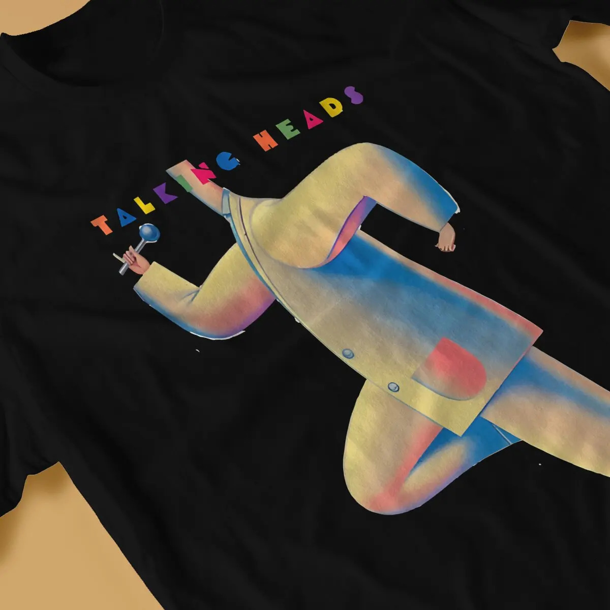 Colours T Shirt Men Pure Cotton Novelty T-Shirts O Neck Talking Heads Tees Short Sleeve Clothing Birthday Gift 240617