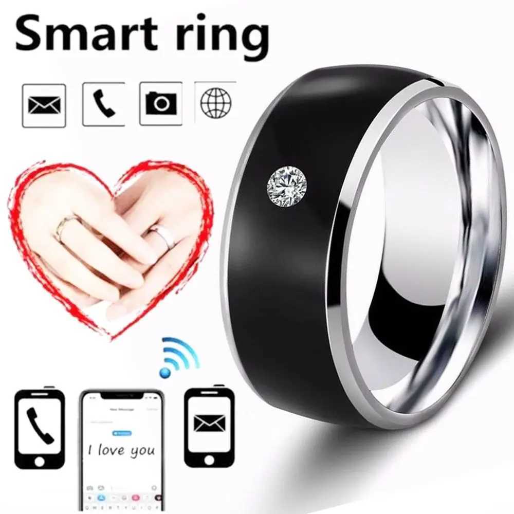 Band Rings NFC Smart Finger Ring Multifunctional Waterproof Wearable Connect Android Phone Equipment Rings Fashion Unisex Finger RingsL246