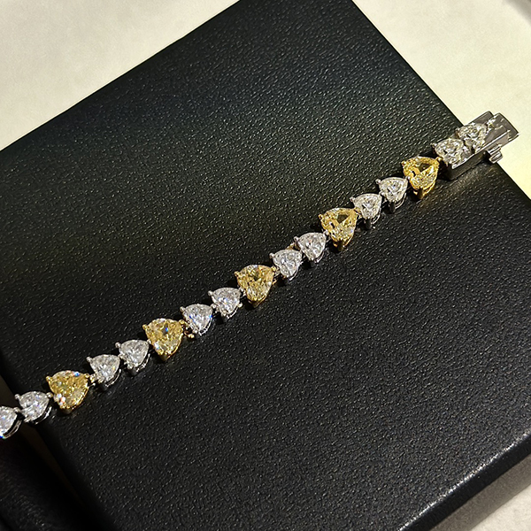 tennis bracelet with Czech crystal Gold Plated designer for woman T0P quality diamond classic style exquisite gift 003