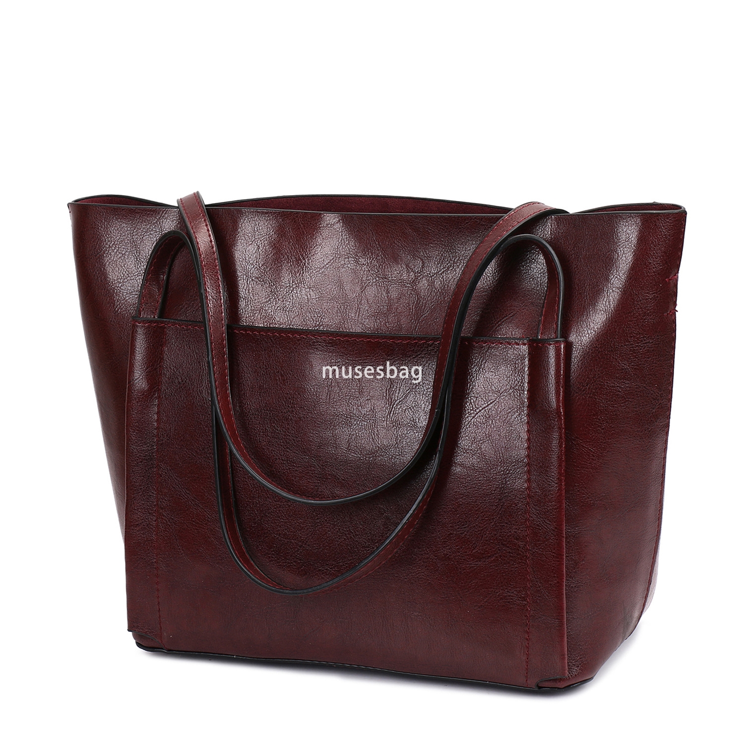 High quality women designer classic retro multifunctional bag European and American fashion large capacity oil wax leather single shoulder crossbody b