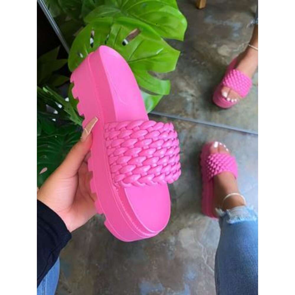 New Design Big Size Platform Sandal Summer Slides Slippers Women