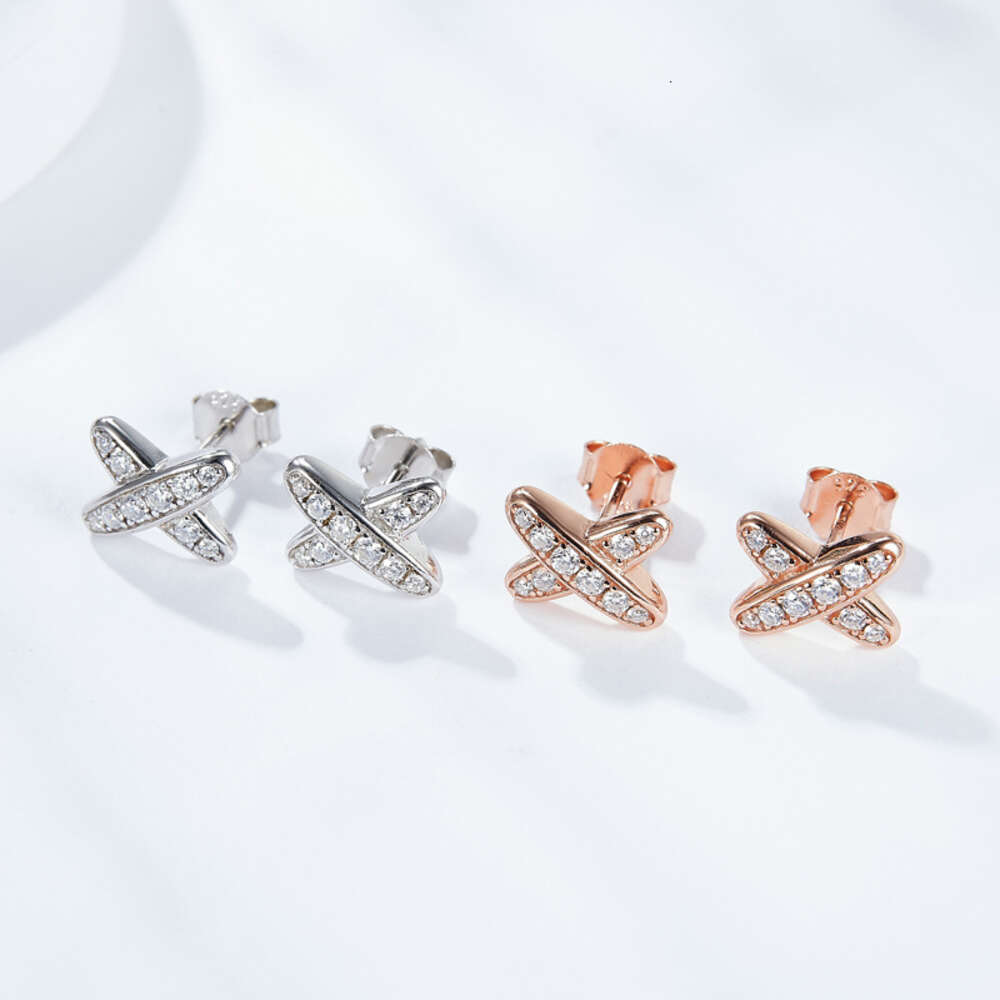 ear studs 0.3ct Moissanite Diamond stud earrings for women wedding jewelry high quality version bling sterling sier earring