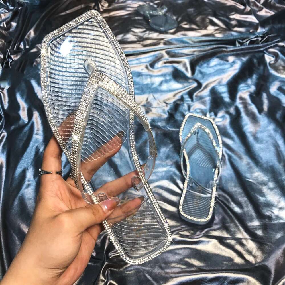 SUMMER WOMEN Colorful Diamonds CRYSTAL SHOES SLIPPERS LADY FASHION FILP-FLOP