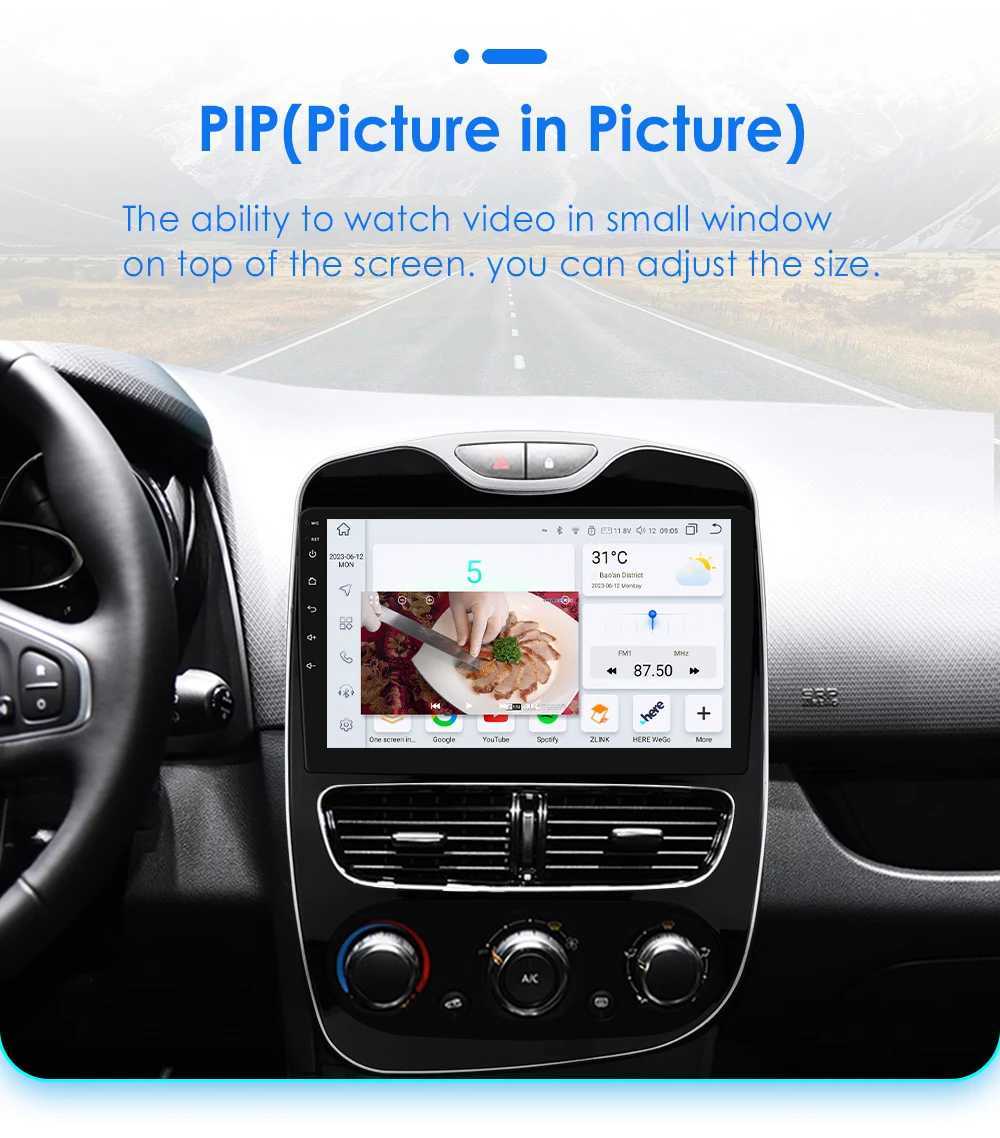 Other Electronics Hizpo Car Radio for Renault Clio 4 2016-2019 Multimedia Player GPS AutoRadio Wireless CarPlay Android Auto 2 din 2 din DVD J240615