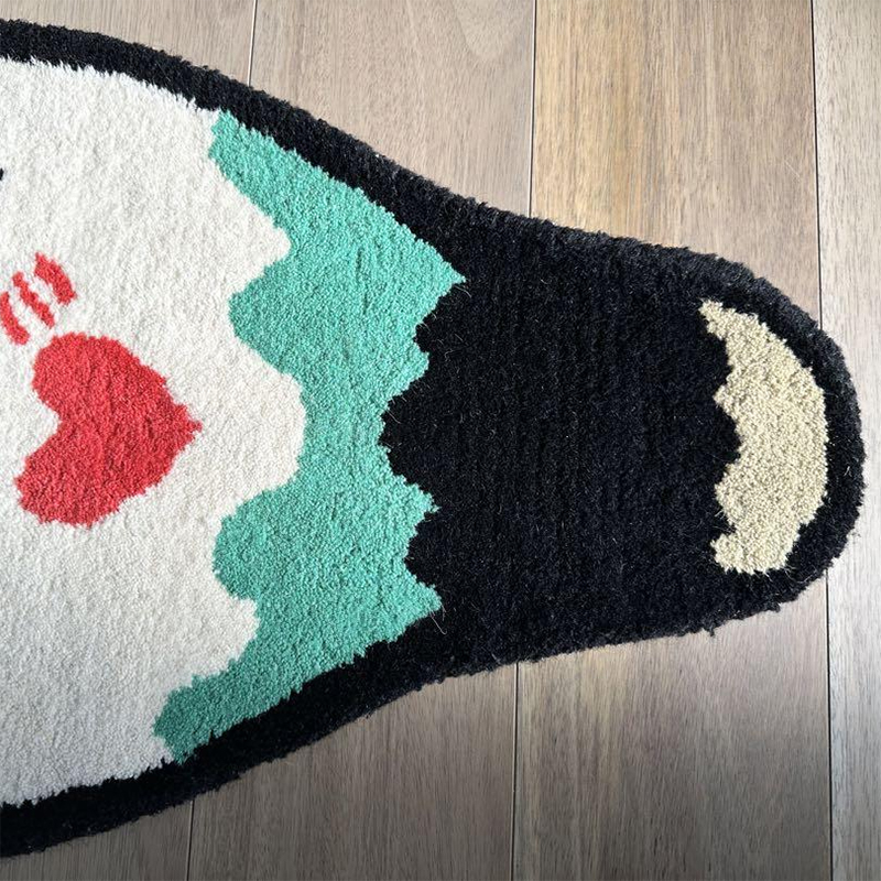 Home Furnishings Art Carpet Human Made Classic Duck Shape Rug Parlor Bedroom Playroom Hypebeast Collection Handtufted Trending Floor Mat Supplier