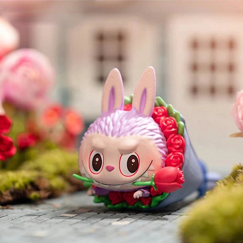 Free shipping MART LABUBU The Monsters Flower Ees Series Blind Toys Anime Action Figure Caixa Ca Mystery Box Doll Girls Gif