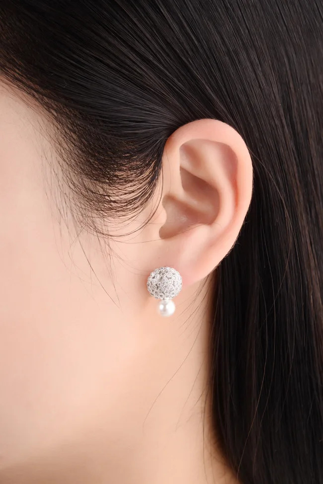 Real 925 Sterling Silver Shell pearl has flower Stud Earrings for Women Girls Fashion sterlingsilverjewelry brincos brinco 240618