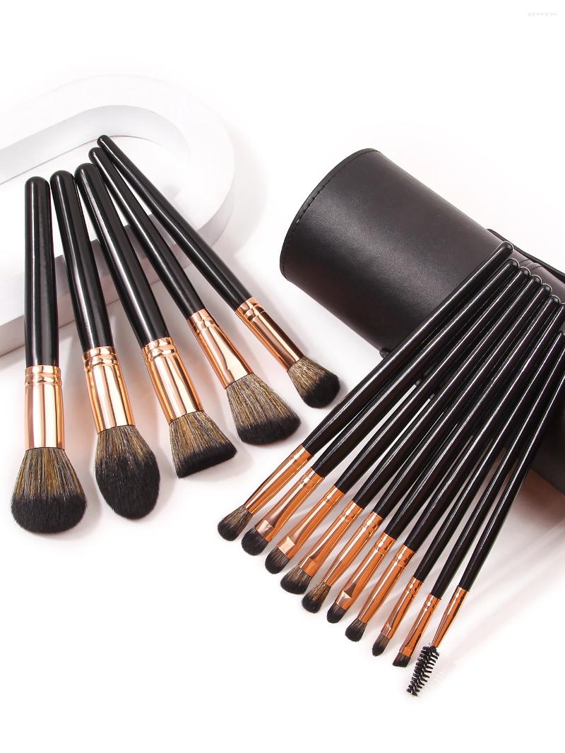 Makeup Brushes 16PCS Professional Make Up Brush Set Pink Cosmetics Cute Face Eye With Bag