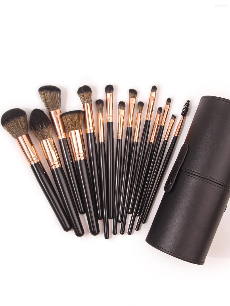 Makeup Brushes 16PCS Professional Make Up Brush Set Pink Cosmetics Cute Face Eye With Bag