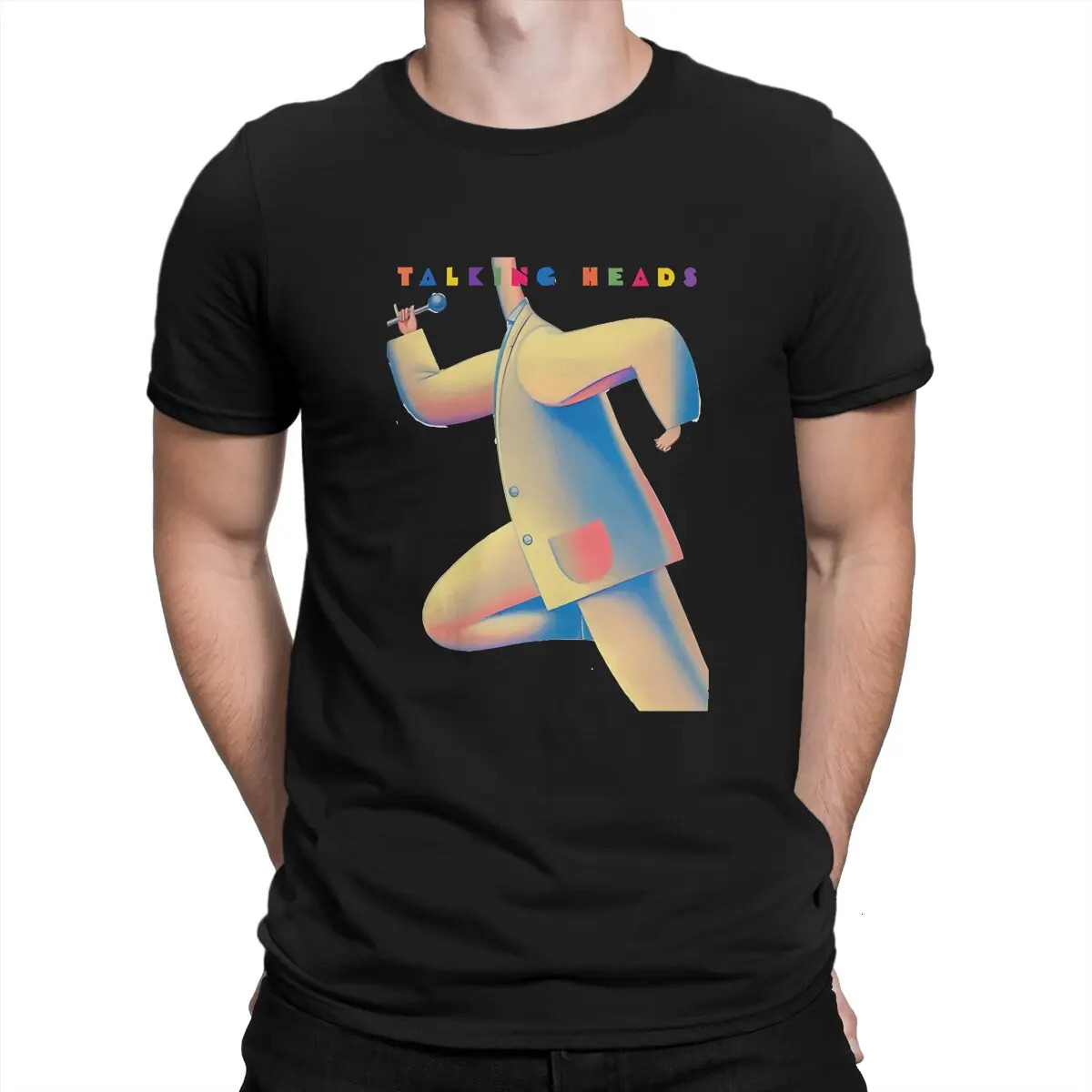 Colours T Shirt Men Pure Cotton Novelty T-Shirts O Neck Talking Heads Tees Short Sleeve Clothing Birthday Gift 240617