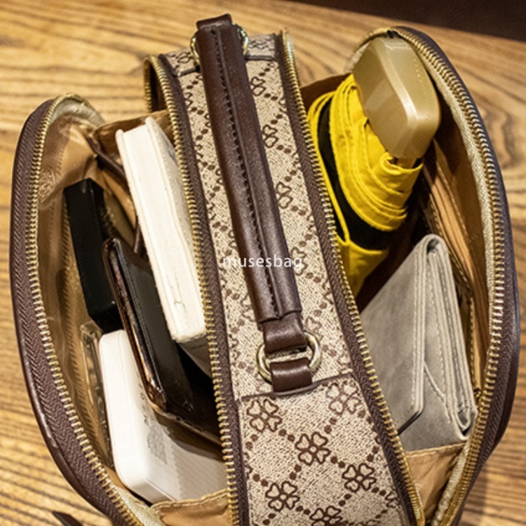 New European and American retro fashion niche design celebrity retro handbag handbag with contrasting color single shoulder women bag crossbody bag