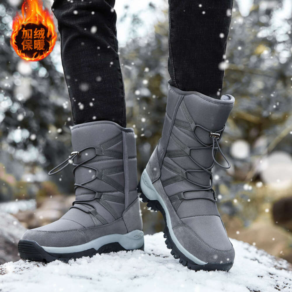 Fur Warm Plush Snow New Winter Men Ankle High Quality Casual Motorcycle Boot Waterproof S Boots Big Size Ddmysaturn