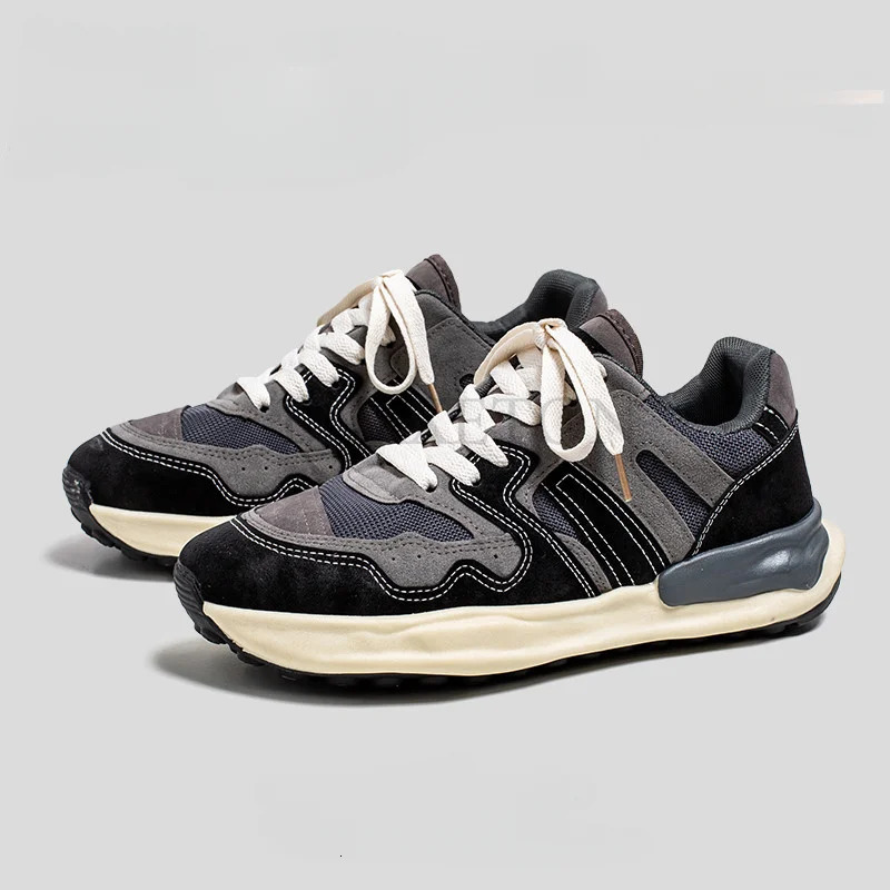 Simple Suede Lightweight Mens Casual Breathable Fashion Anti-collision Cushioning Wear-resistant Non-slip Shoes Men