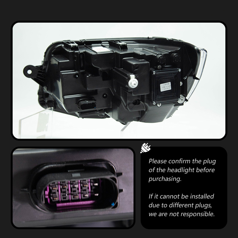 Headlight for VW Multivan T6 DRL Day Running Light LED Signal Bulb Fog Lamp Head Lights Auto Accessory