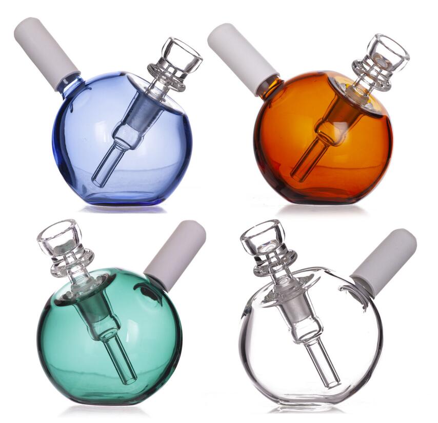 Hookah Pyrex Oil Burner Pipe Thick Nail bubbler Bong small burners pipes dab rig mini heady beaker Bongs wax 14 male bowl