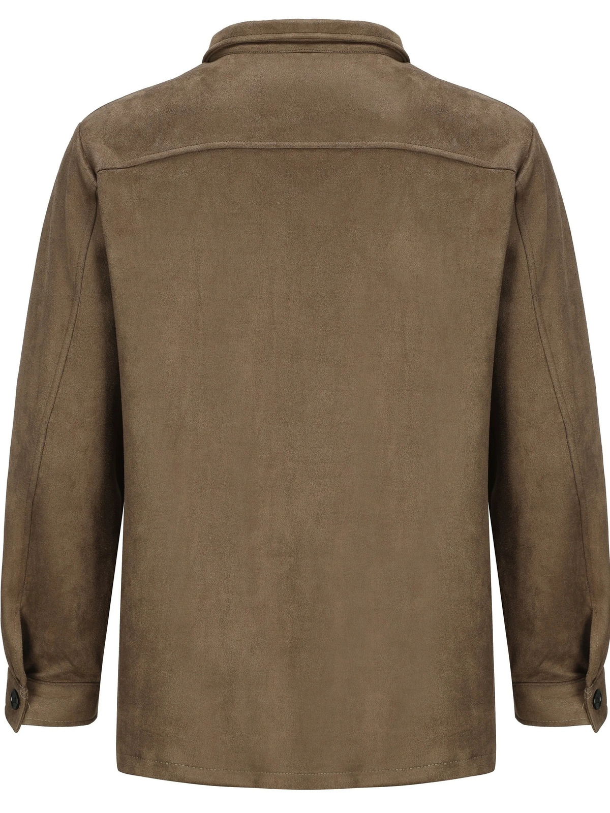 Men's Jackets Spring and autumn mens suede casual jacket with multiple pockets fashionable mens jacket 240617