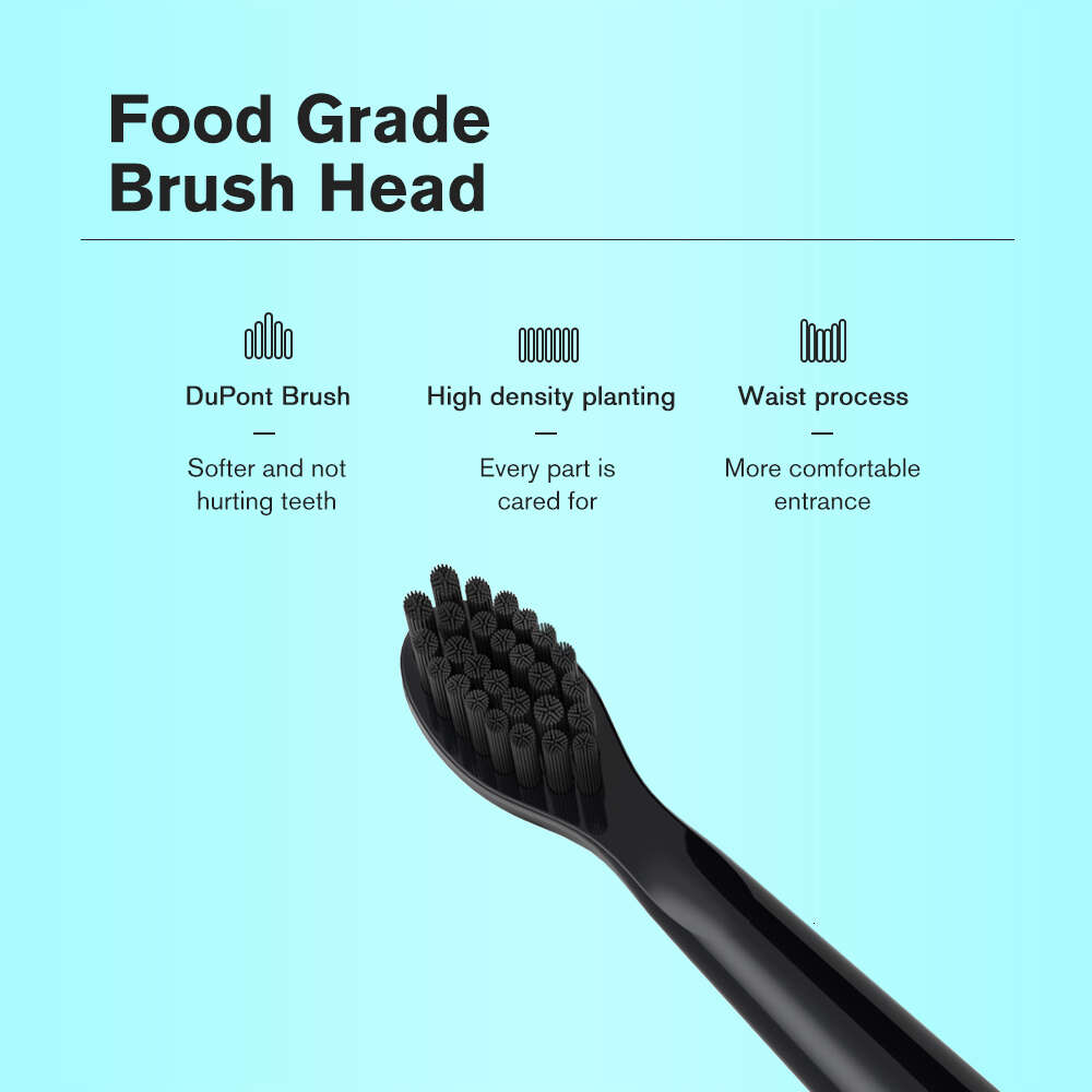 Super Sonic Electric Toothbrush for Adults Kid Smart Timer Whitening IPX7 Waterproof USB Charge Replaceable Brush Head J110 J209 F618-15