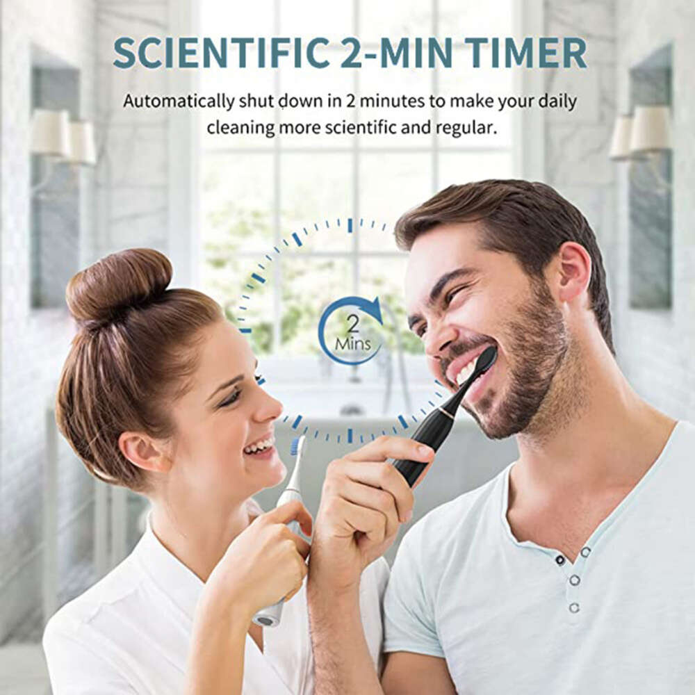 Intelligent sonic electric toothbrush, adult rechargeable fully automatic whitening and teeth cleaning device for students, men F618-10