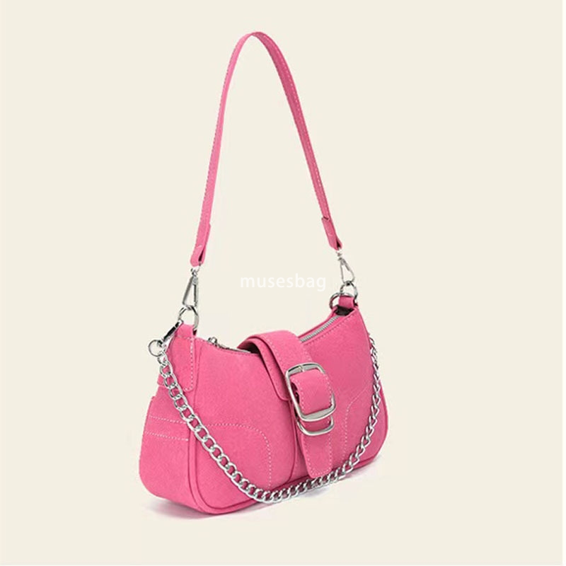 Unique and high-end underarm bag popular for women in spring and summer Versatile and versatile with one shoulder and diagonal cross frosted chain