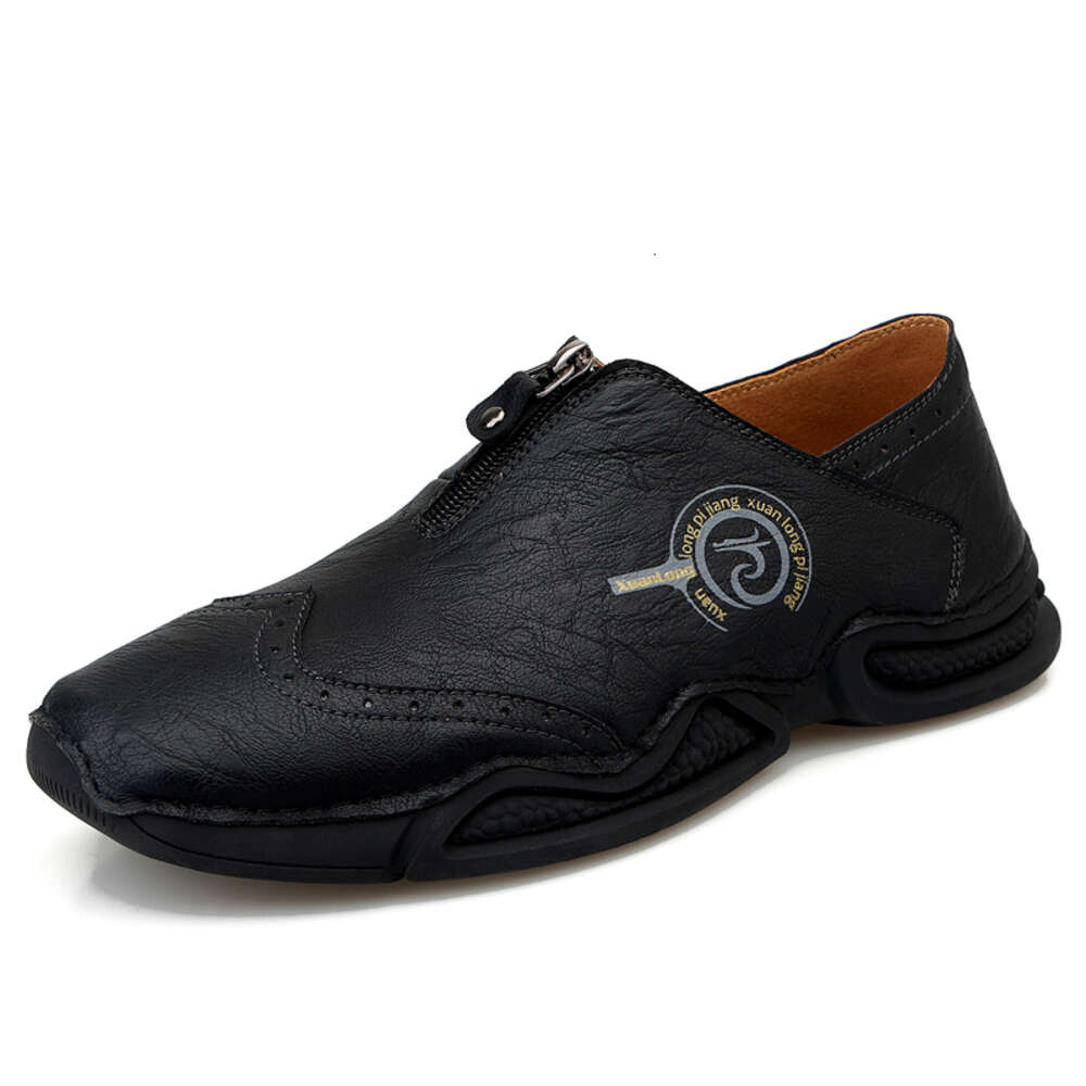 Genuine Men S Leather Moccasin Casual Outdoor Sports Fiess Sneakers Fashion Breathable Soft Soled Brogue Shoes Ddmysaturn