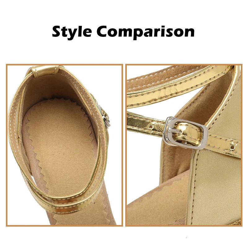 Women Shoes Latin Dance Shoes for Woman Girls Ladies Ballroom/Outdoor Modern Tango Dancing Shoes Salsa Heeled Sandals Glitter 240617