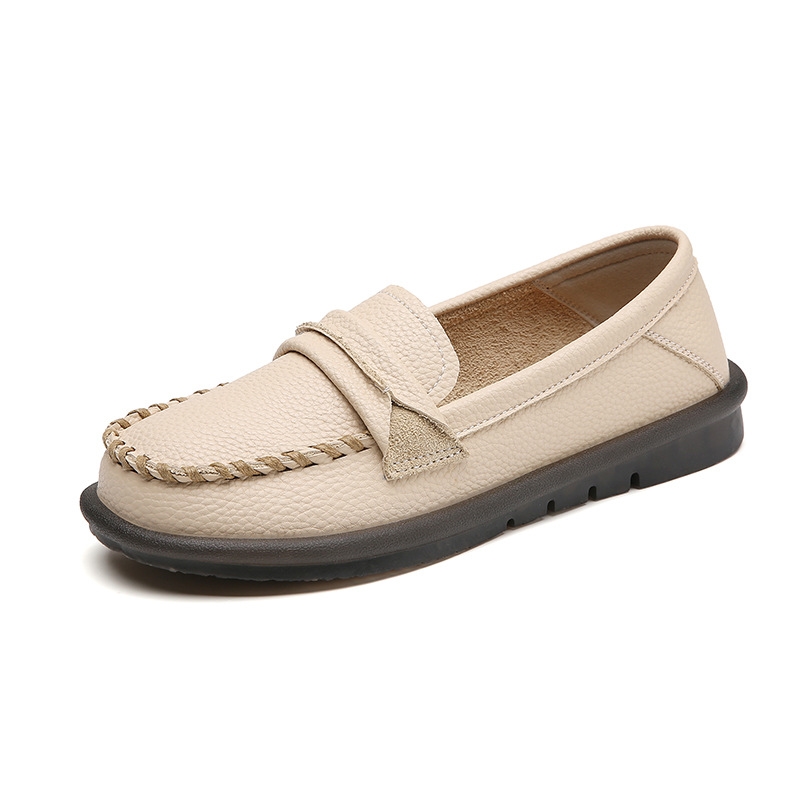2024 Spring Loafers: Women's Soft Leather Casual Slip-on Flats dh910320090