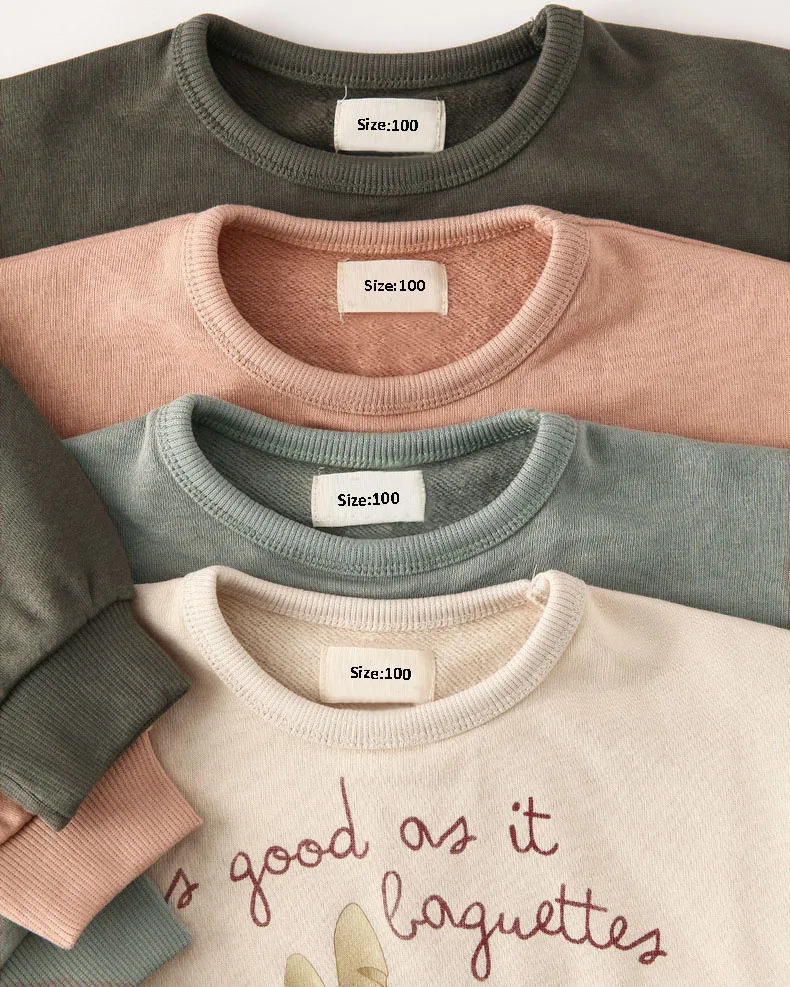 Autumn Winter Children Clothes Kids Tops Sweatshirts Long Sleeve Baby Hoodies Kids Cotton Pullover Top 240618