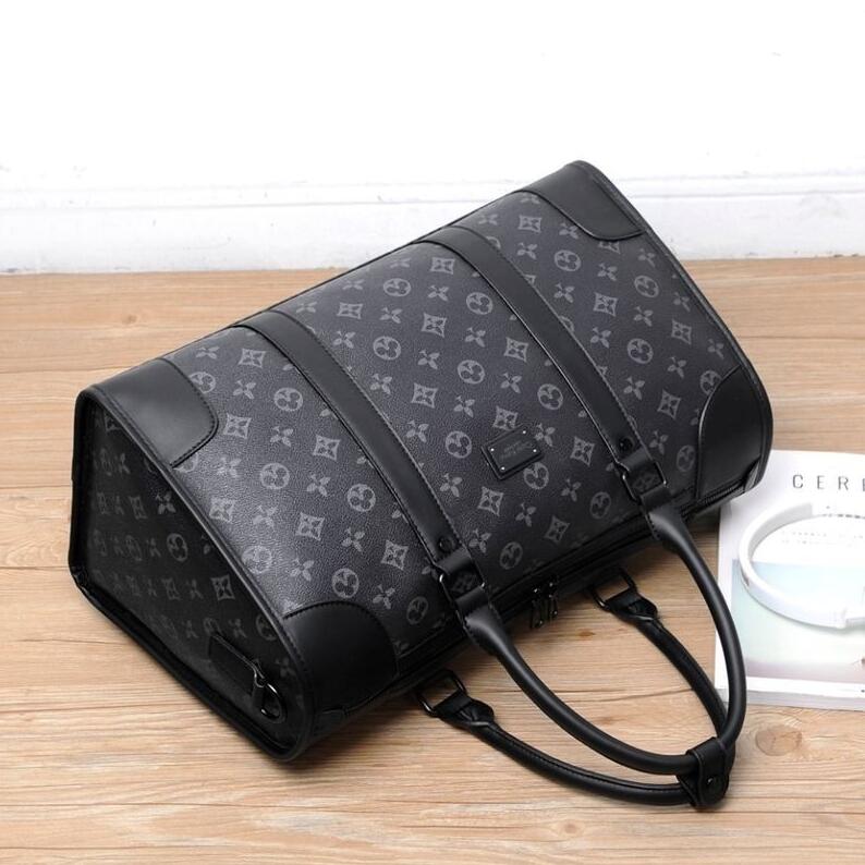 Designers fashion duffel bags luxury men female travel bags pu leather handbags large capacity holdall carry on luggage overnight bag