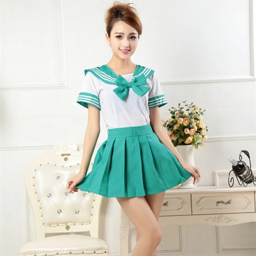 Japanese Korean Women Version JK Suit Woman School Uniform High Sailor Navy Cosplay Costumes Student Girls Pleated Skirts 240617