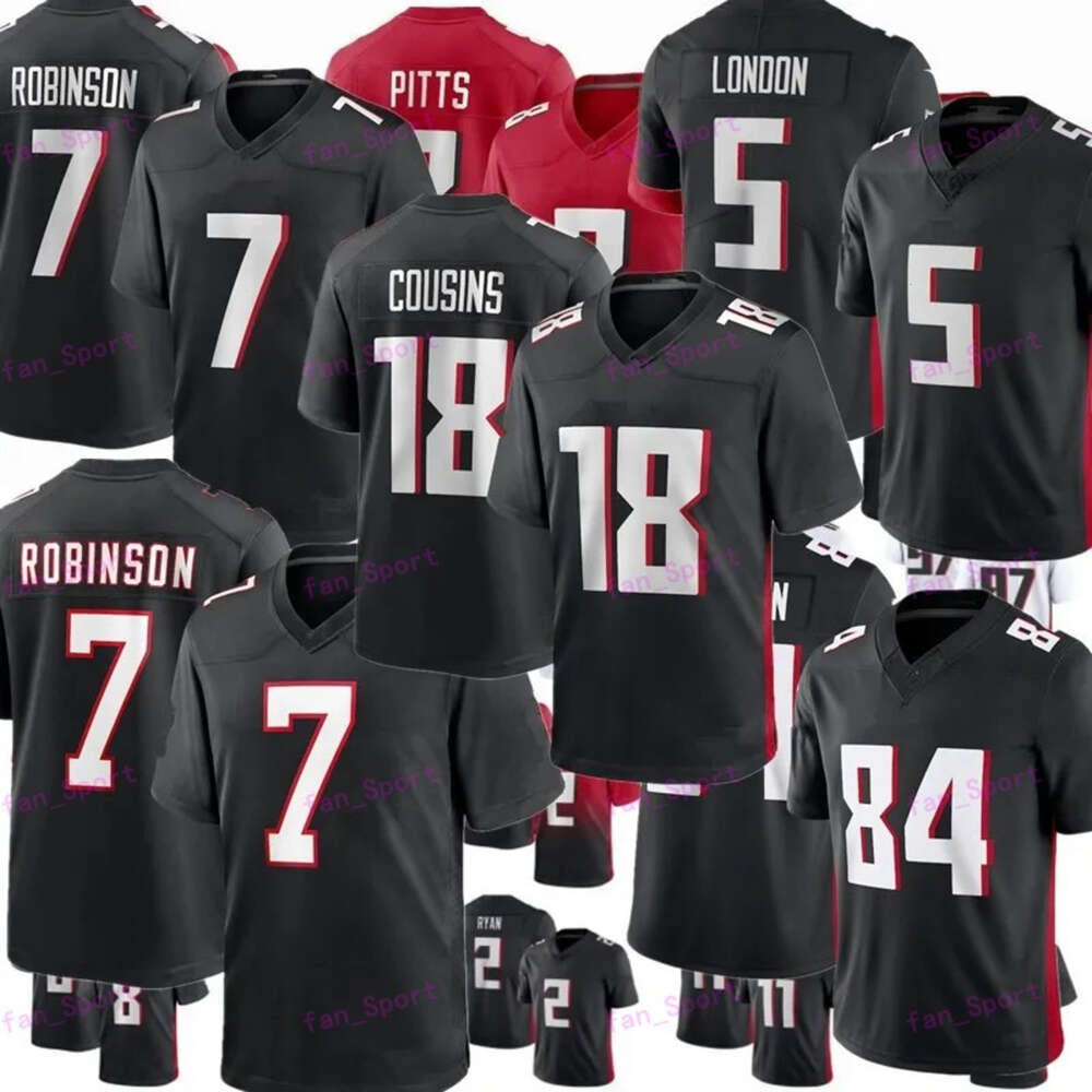 Kirk Cousins Bijan Robinson Football Jersey Drake London Younghoe Koo Darnell Mooney AJ Terrell Michael Vick Tyler Allgeier Kyle Pitts Jessie Bates Rondale Moore