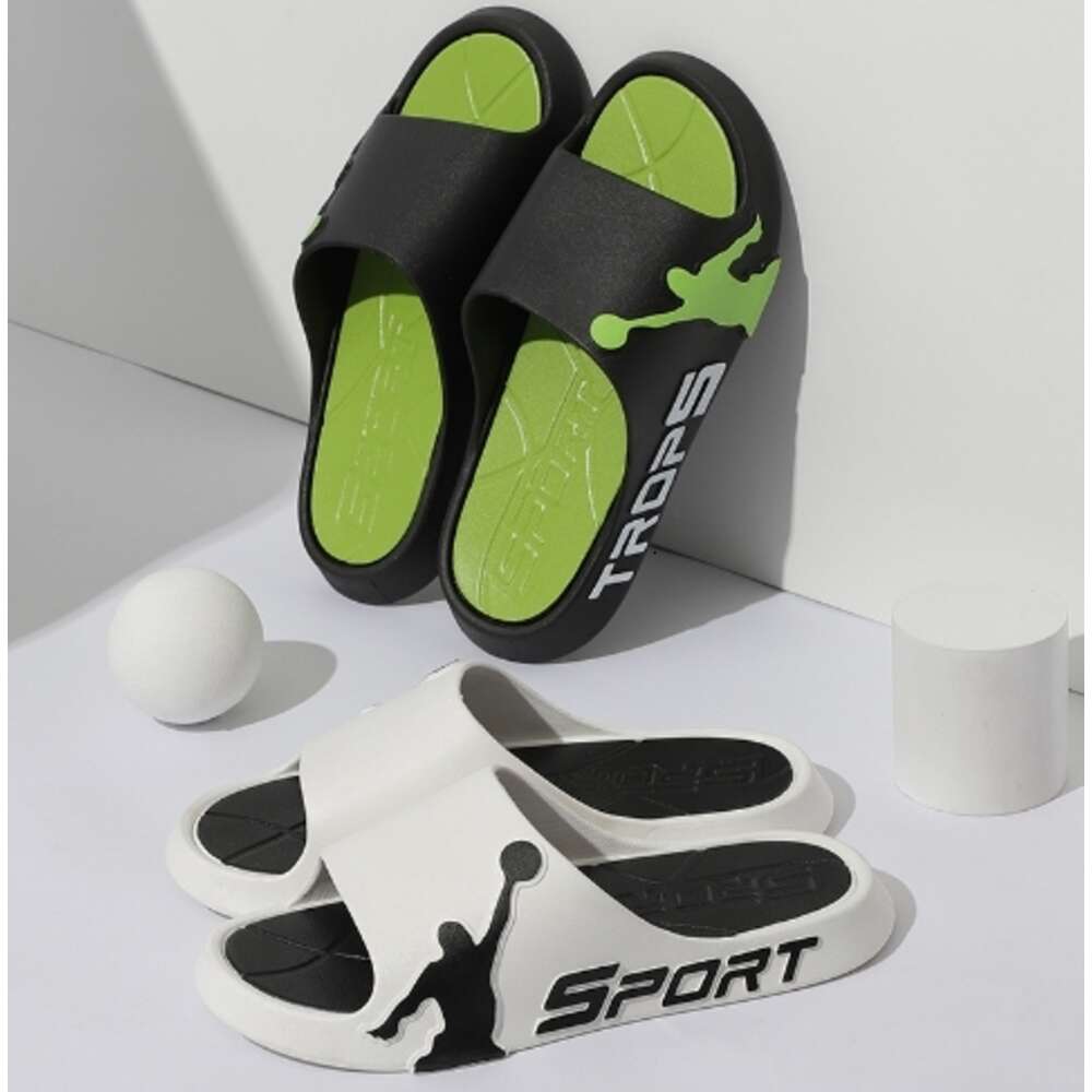 2024 Summer Thick Soles Outdoor Basketball Sports Slides Slippers for Men