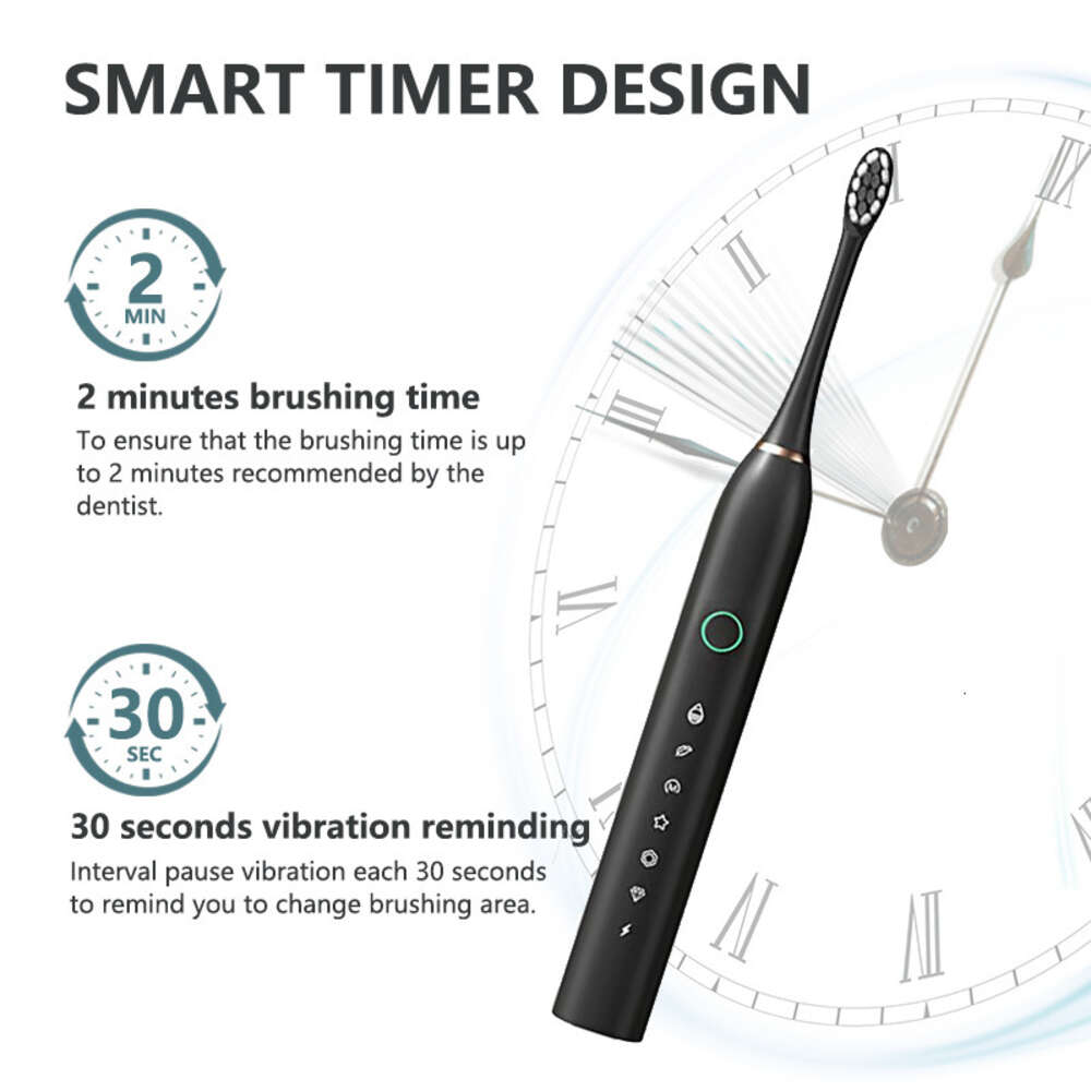 Intelligent sonic electric toothbrush, adult rechargeable fully automatic whitening and teeth cleaning device for students, men F618-10